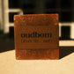 Bar of brown soap with a brown label, “oudbom, diet dr. oat”